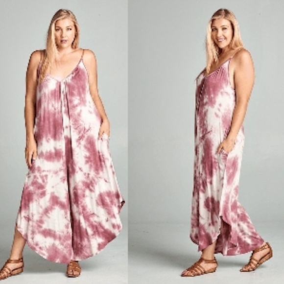 tie dye rompers and jumpsuits